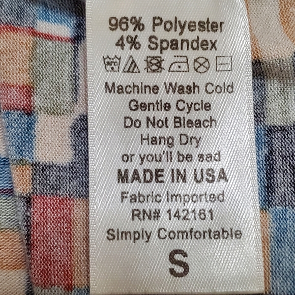 LuLaRoe Geometric Print Fall Irma Tunic Top Size  S - Picture 4 of 7